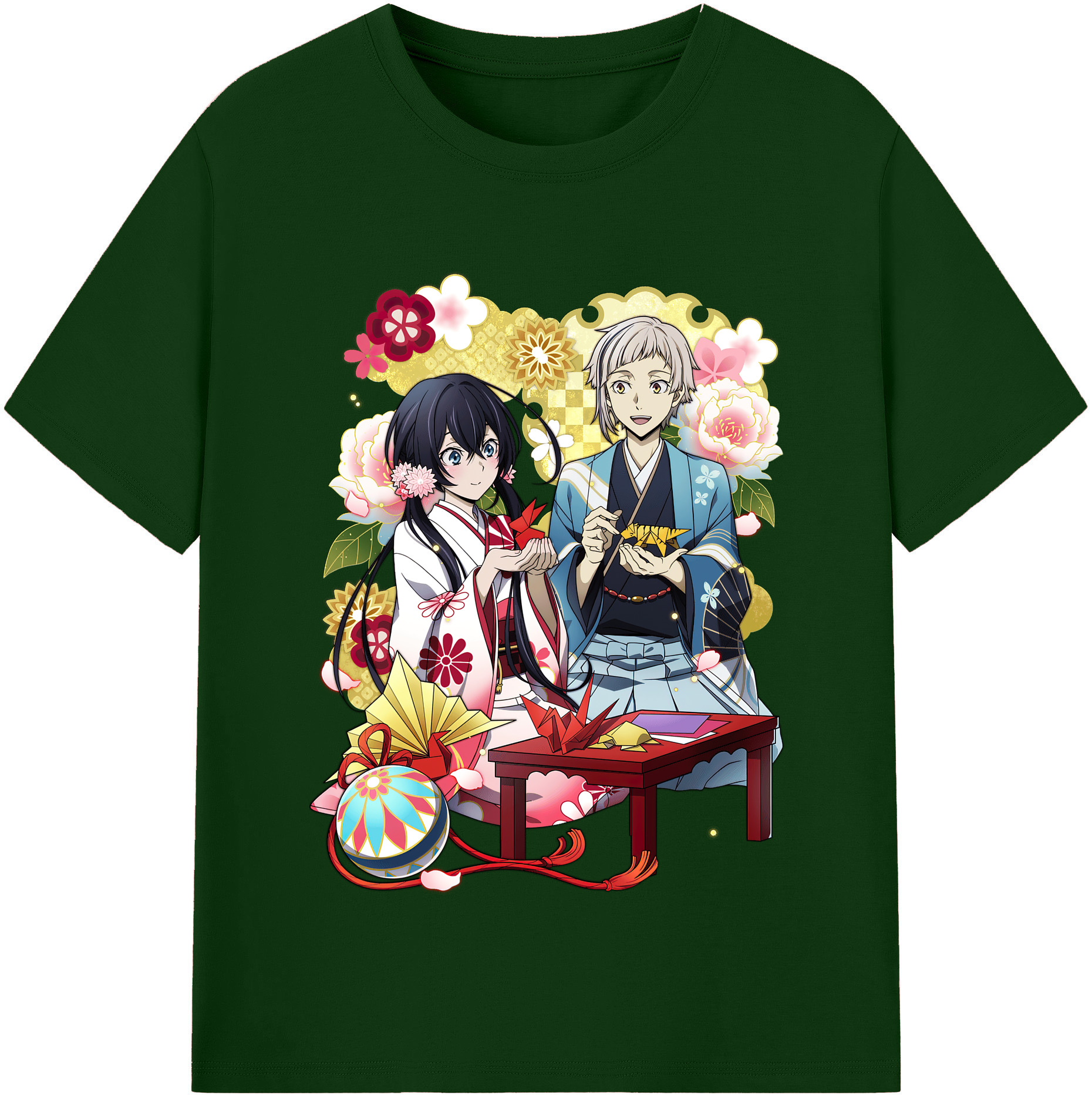 （画像用） 文豪ストレイドッグス Bungo Stray Dogs 綿100％半袖Tシャツ（フロントプリント）